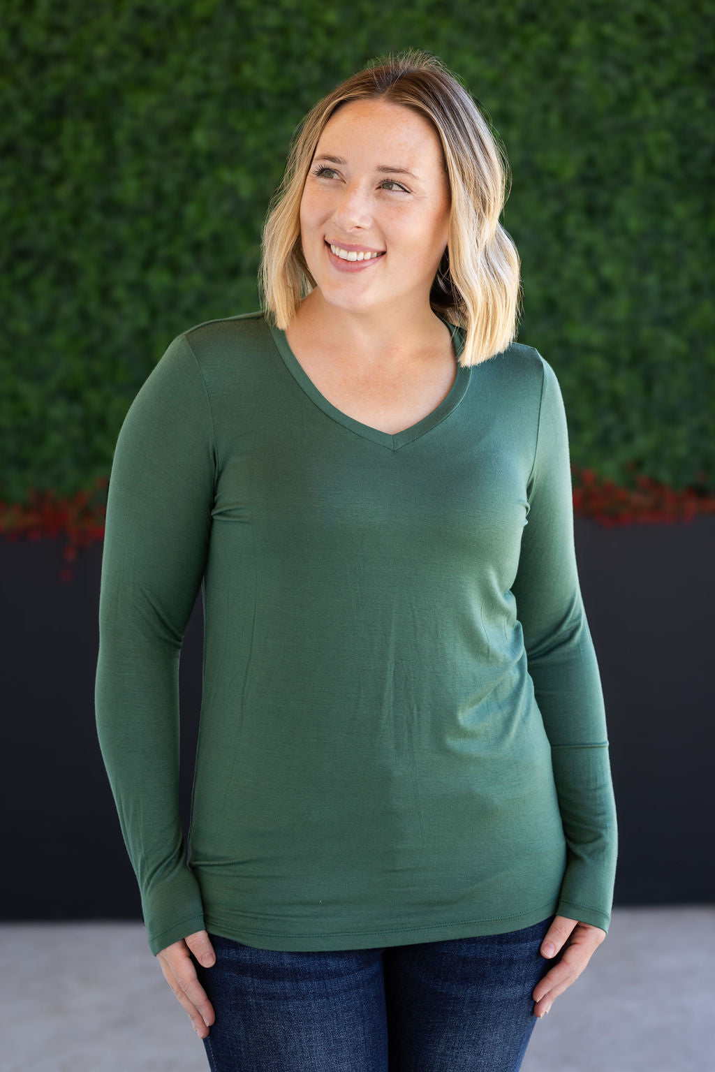Larissa Long Sleeve - Forest Green